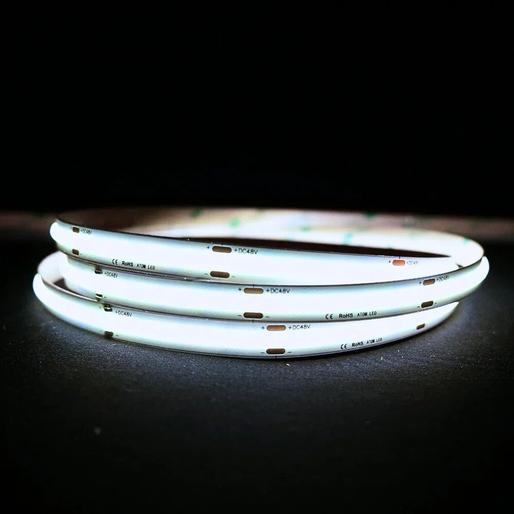 Extra Long Cool White 6000K COB LED Strip 48V 480LEDs/m IP20 — House of LEDs UK