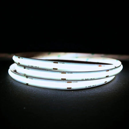 Extra Long Cool White 6000K COB LED Strip 48V 480LEDs/m IP20 — House of LEDs UK