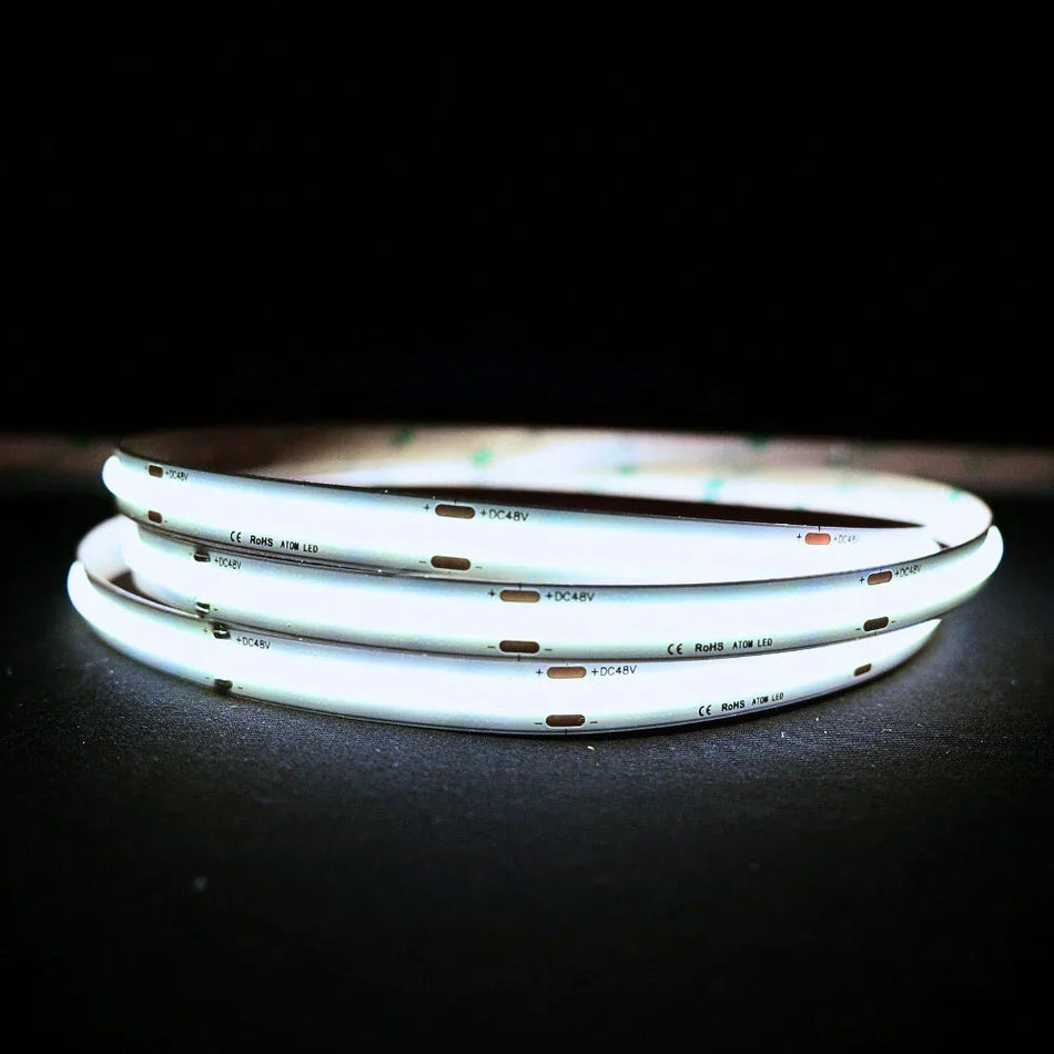 Extra Long Cool White 6000K COB LED Strip 48V 480LEDs/m IP20 — House of LEDs UK
