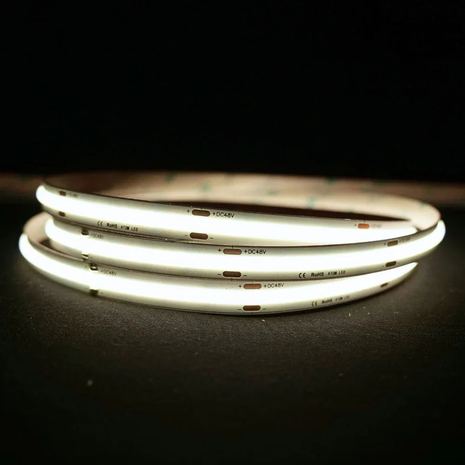 Extra Long Natural White 4000K COB LED Strip 48V 480LEDs/m IP20 — House of LEDs UK