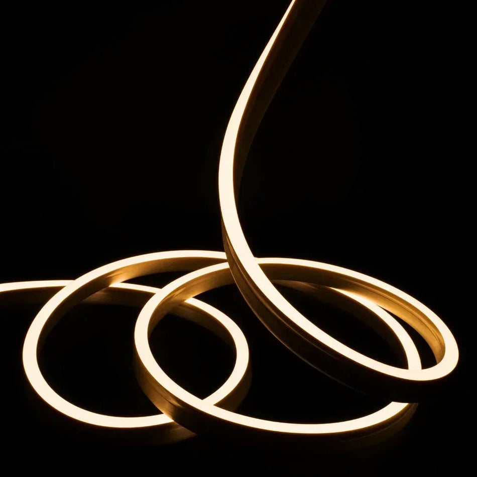 Extra Long Warm White Neon Flex 48V 10x20mm IP68 Waterproof 50m — House of LEDs UK