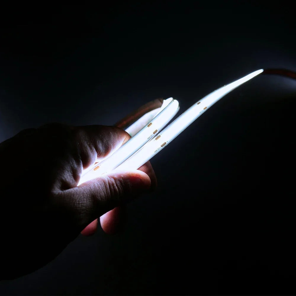 Cool White 6000K COB LED Strip 24V 480LEDs/m IP20 20m Run — view 2 — House of LEDs UK