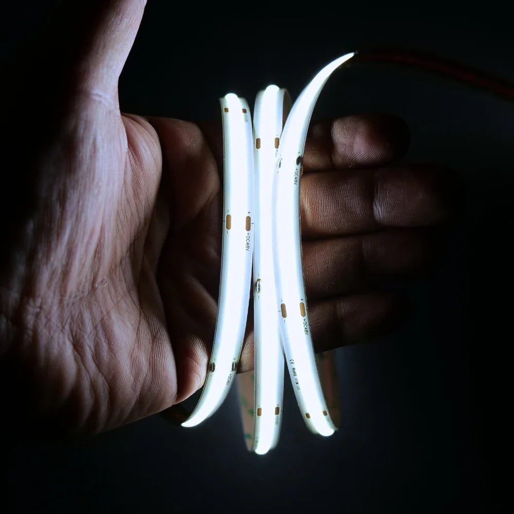 Cool White 6000K COB LED Strip 24V 480LEDs/m IP20 20m Run — view 3 — House of LEDs UK
