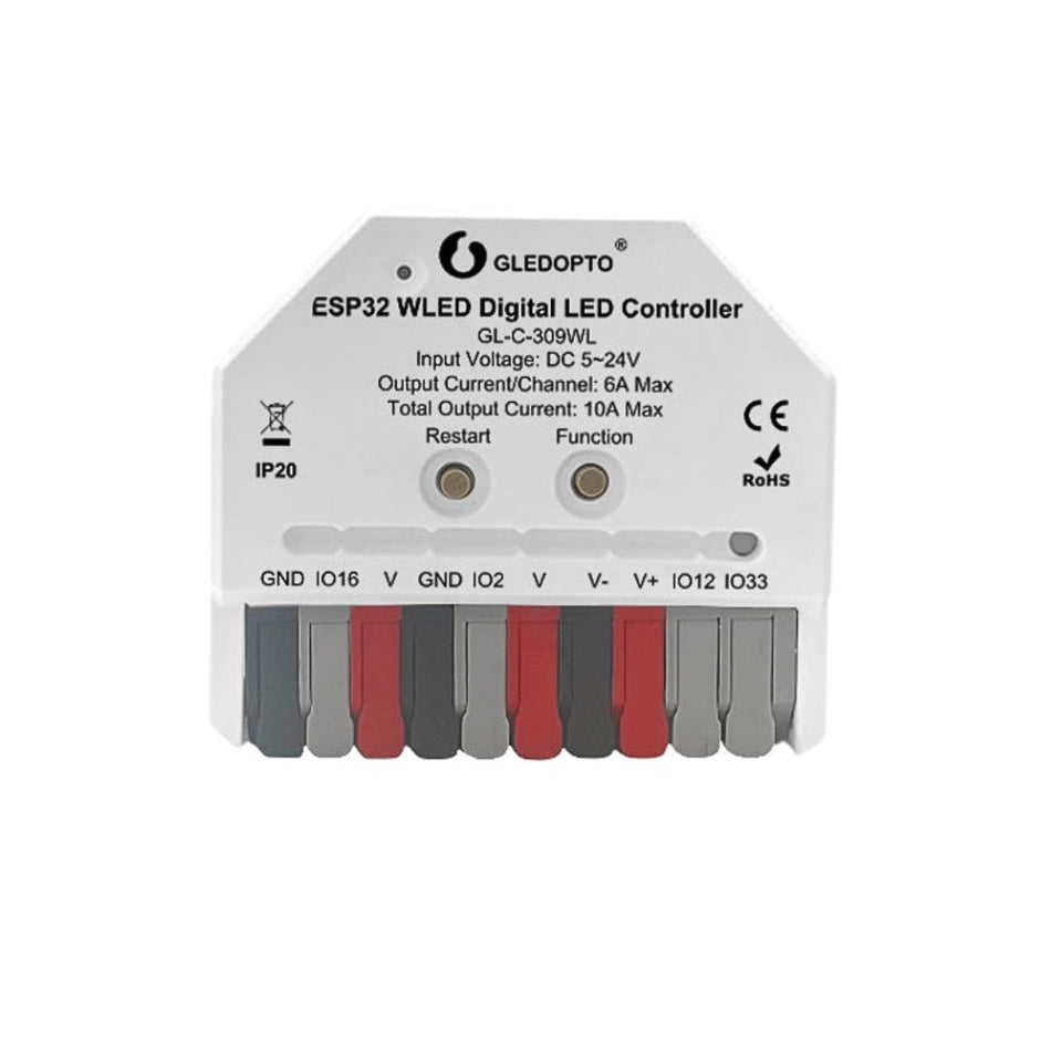 GLEDOPTO ESP32 Mini WLED Pixel Controller DIY Music GL-C-310WL