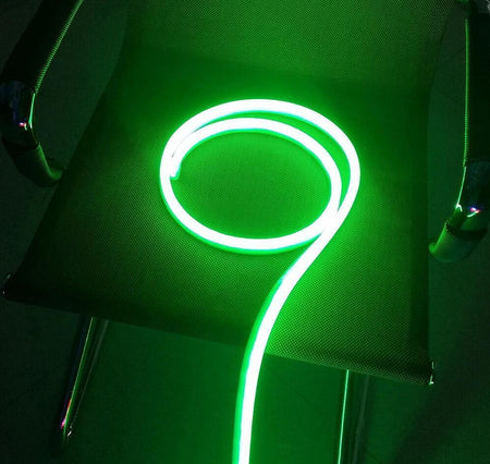 Green LED Neon Flex 220V 240V 8x16mm 120LEDs/m IP65 Waterproof with UK Plug — view 2 — House of LEDs UK