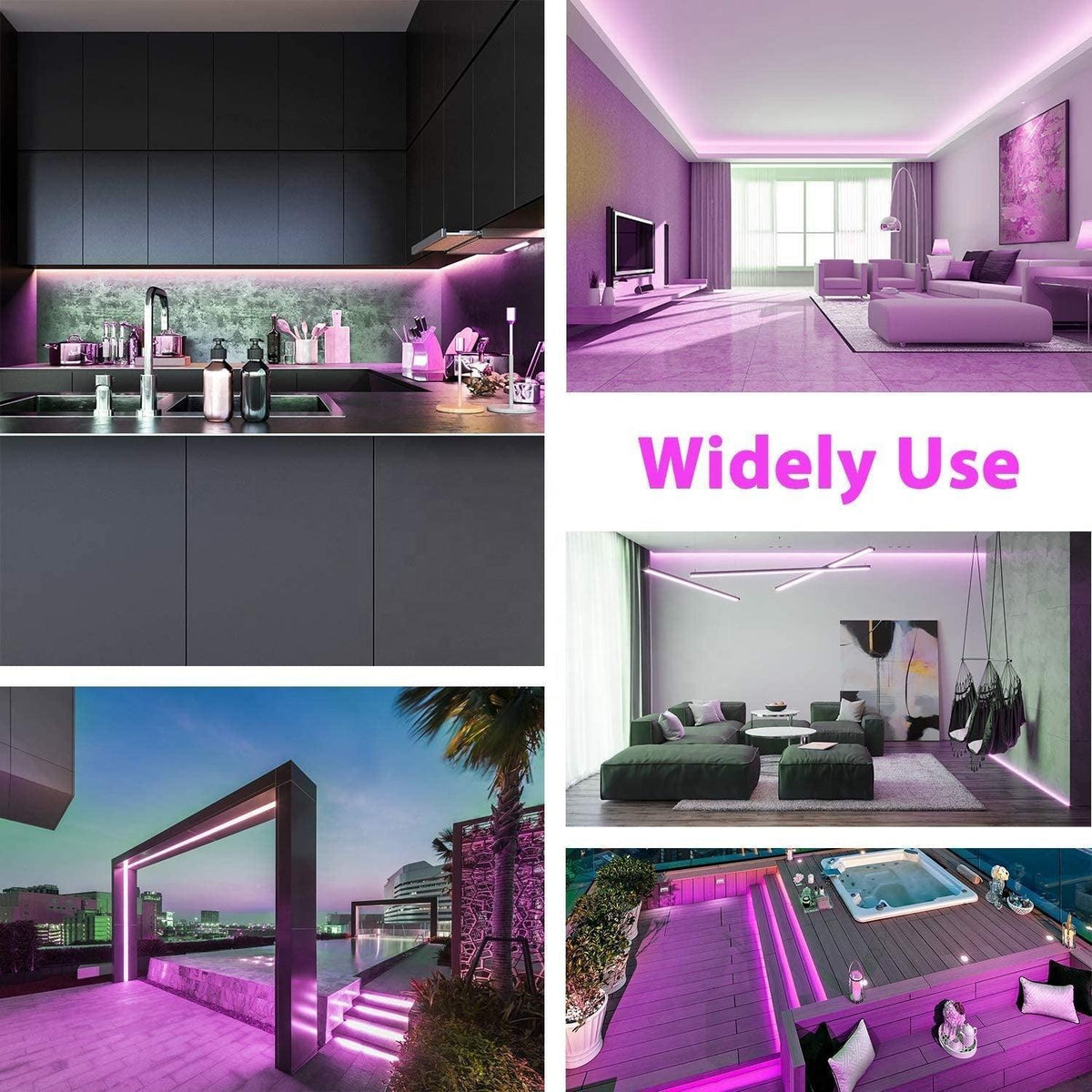 Purple Neon Flex 220V 240V 8x16mm 120LEDs/m IP65 Waterproof with UK Plug — view 11 — House of LEDs UK