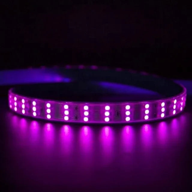 RGB LED Strip 5050 220V 240V 144LEDs/m IP65 Dimmable with Remote — view 4 — House of LEDs UK