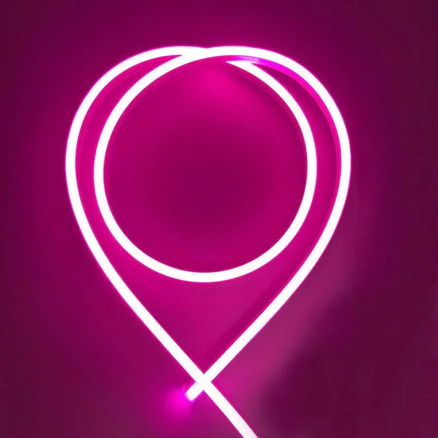 Pink LED Neon Flex 220V 240V 8x16mm 120LEDs/m IP65 Waterproof with UK Plug — view 5 — House of LEDs UK