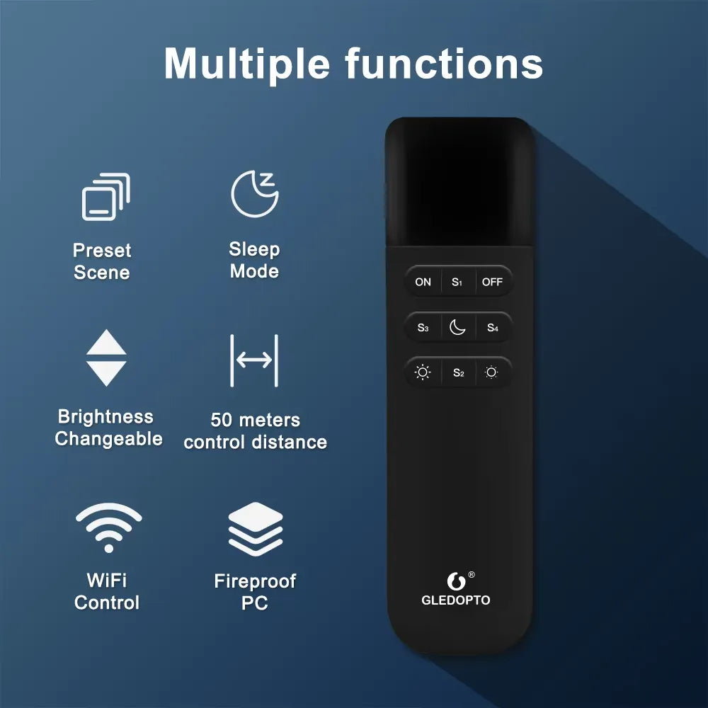 GLEDOPTO WLED WiFi Remote Control for ESP32/ESP8266 Controllers GL-RC-001WL — view 3 — House of LEDs UK