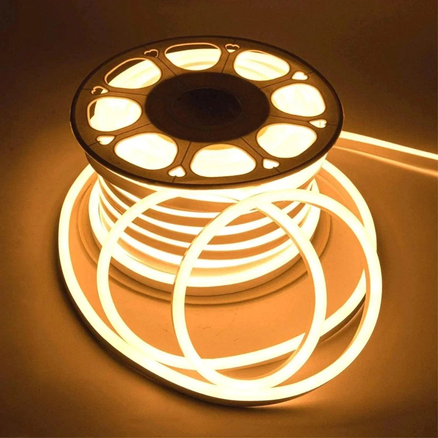 Warm White LED Neon Flex 220V 240V 8x16mm 120LEDs/m IP65 Waterproof with UK Plug — House of LEDs UK