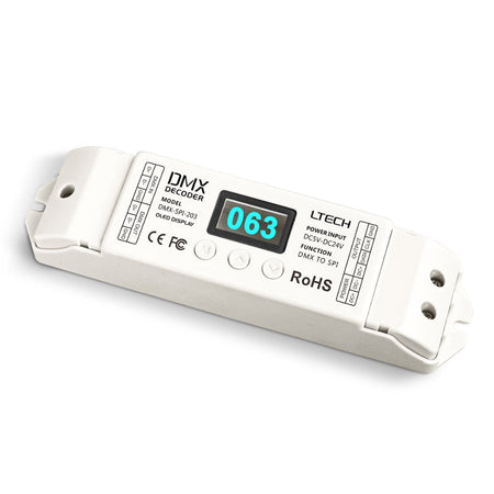 LTECH DMX-SPI-203 DC5-24V DMX512 SPI 1024 Digital Pixels IC Decoder Controller — view 2 — House of LEDs UK