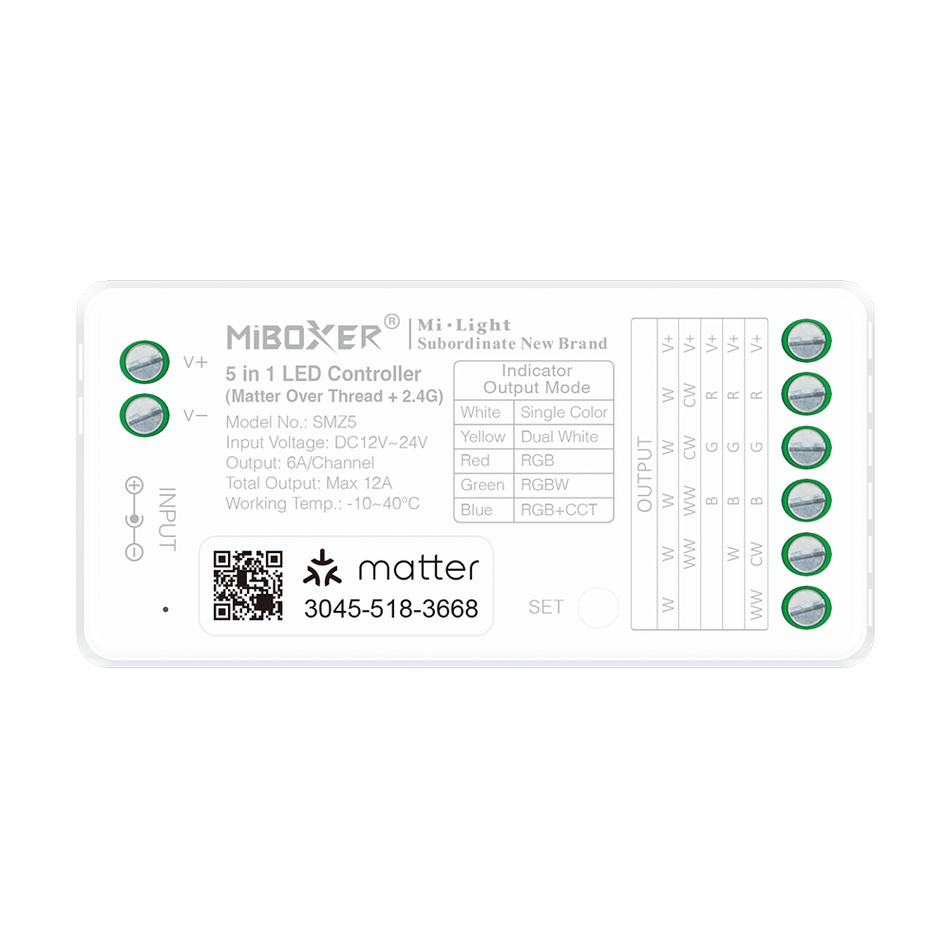 MiBoxer SMZ5 LED controller - product front view