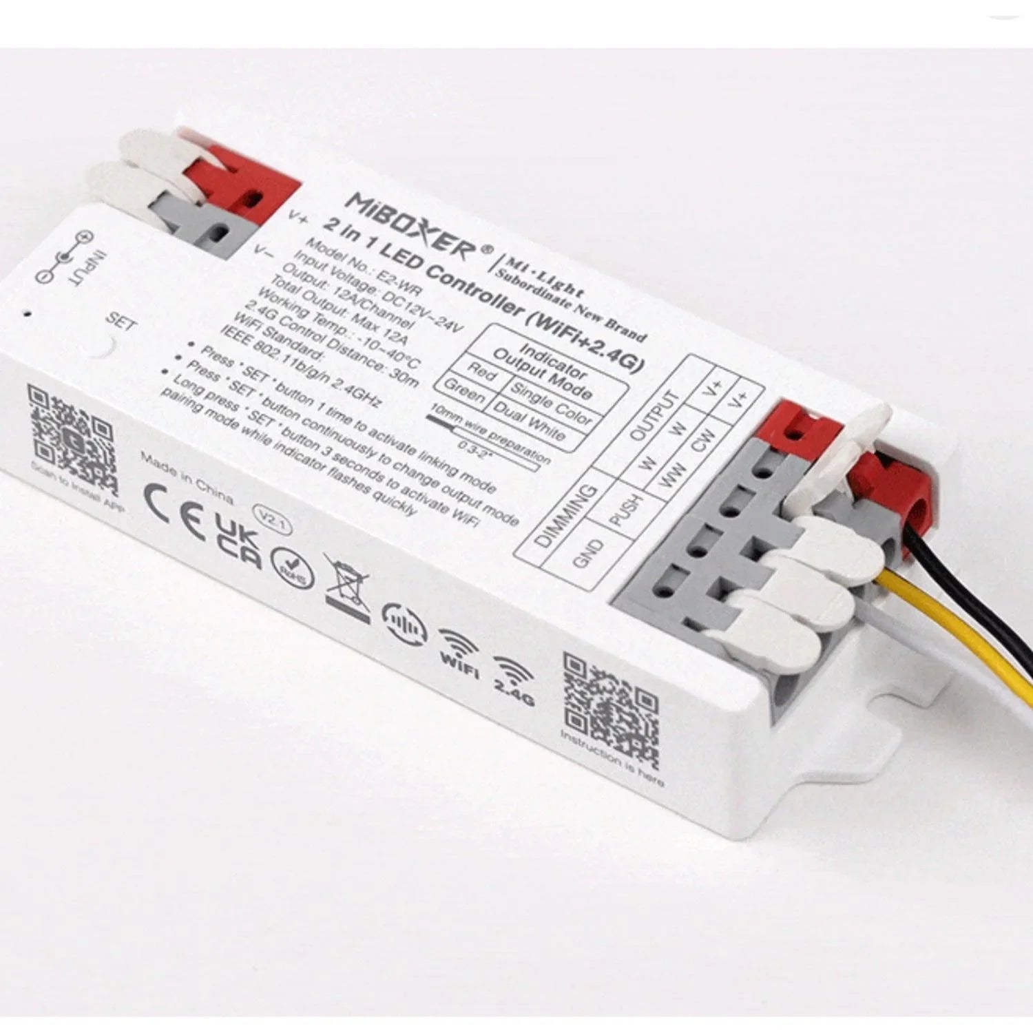MiBoxer E2-WR 2 In 1 WiFi Smart Strip LED Strip Dimmers Controller — view 3 — House of LEDs UK