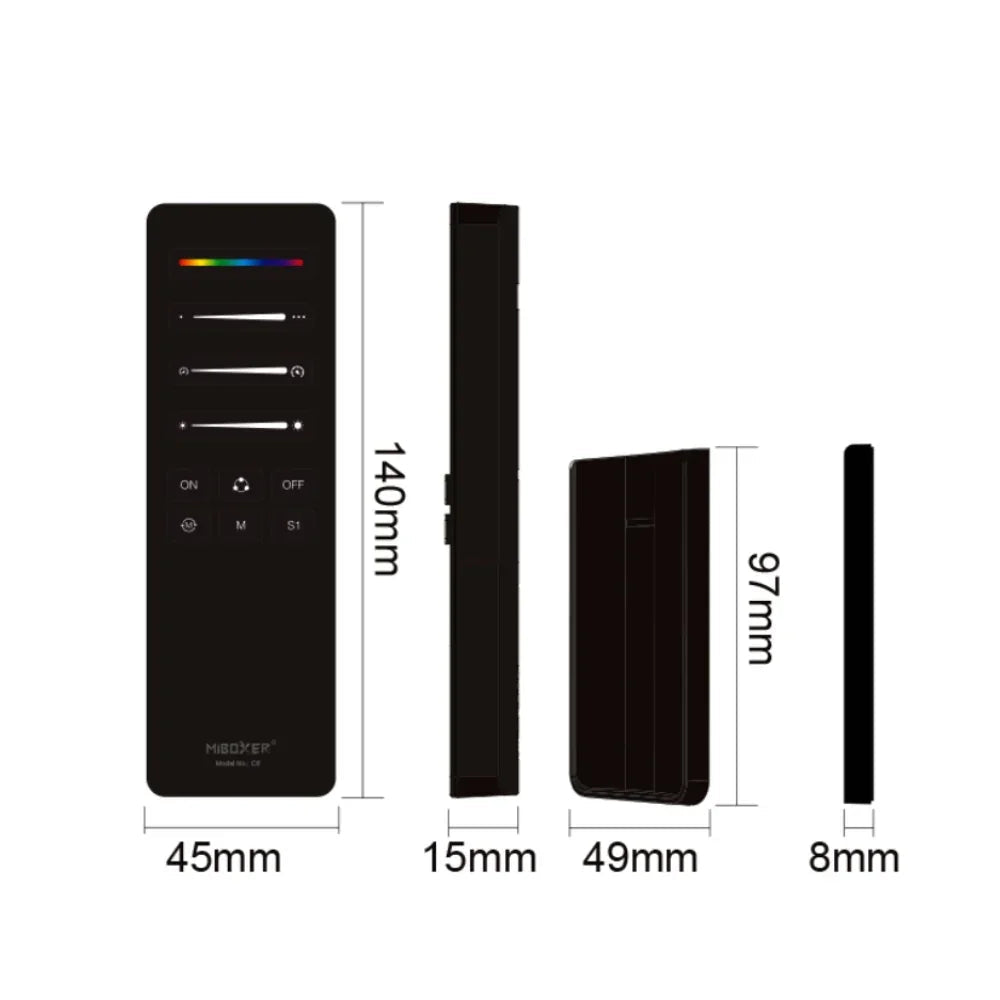 Miboxer Digital RGB SPI Remote C6 — view 3 — House of LEDs UK