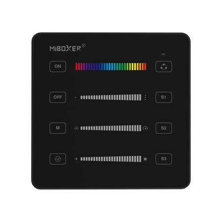 Miboxer Black SPI Wall Panel Remote (2.4GHz) B6-B — House of LEDs UK
