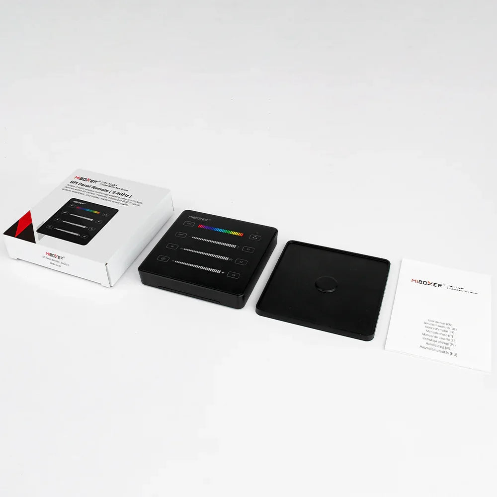 Miboxer Black SPI Wall Panel Remote (2.4GHz) B6-B — view 2 — House of LEDs UK