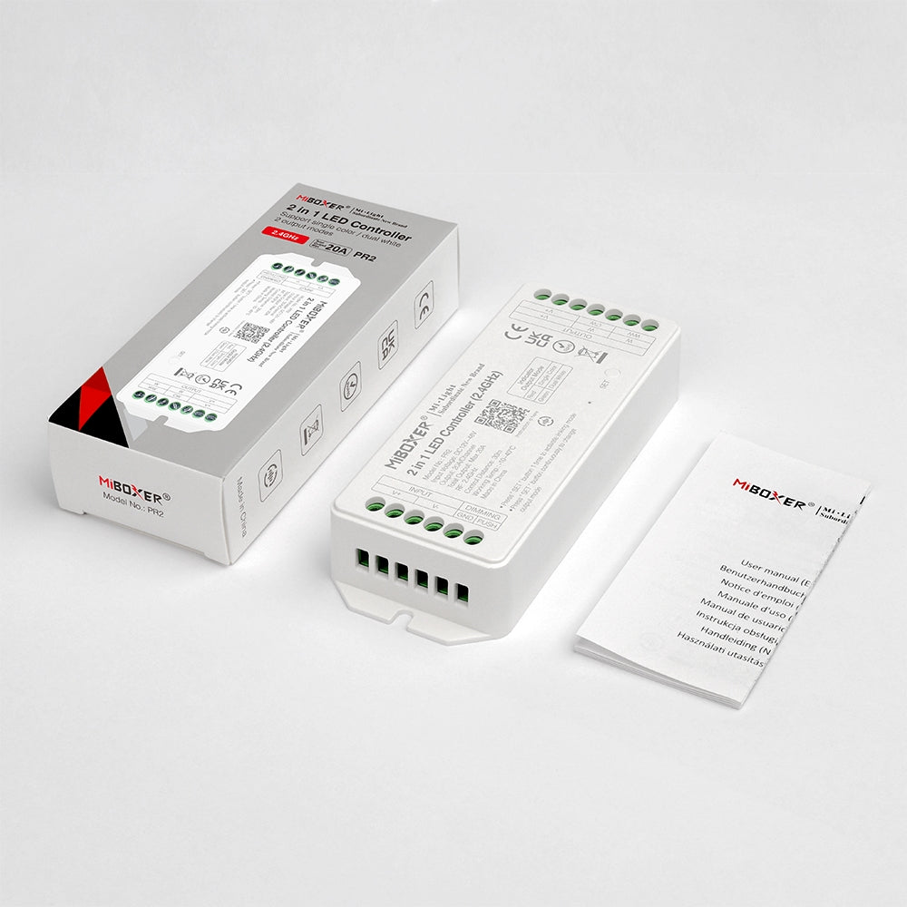 Miboxer 2 in 1 LED Controller (2.4GHz) Output Max 20A PR2 — view 3 — House of LEDs UK