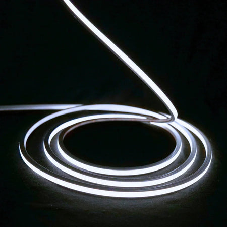 Mini Cool White Neon Flex 6000K 24V Top Bend 4.5x4.5mm IP65 Waterproof 240LEDs/m — view 4 — House of LEDs UK