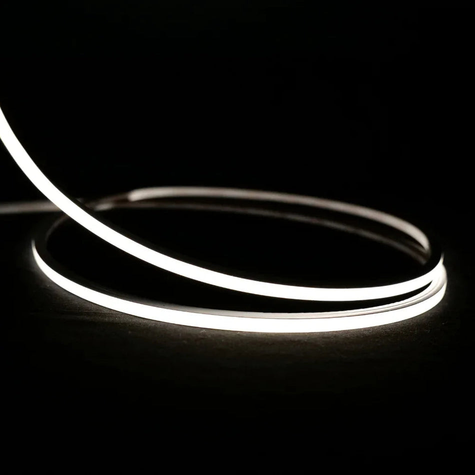 Mini Natural White Neon Flex 4000K 24V Top Bend 4.5x4.5mm IP65 Waterproof 240LEDs/m — House of LEDs UK