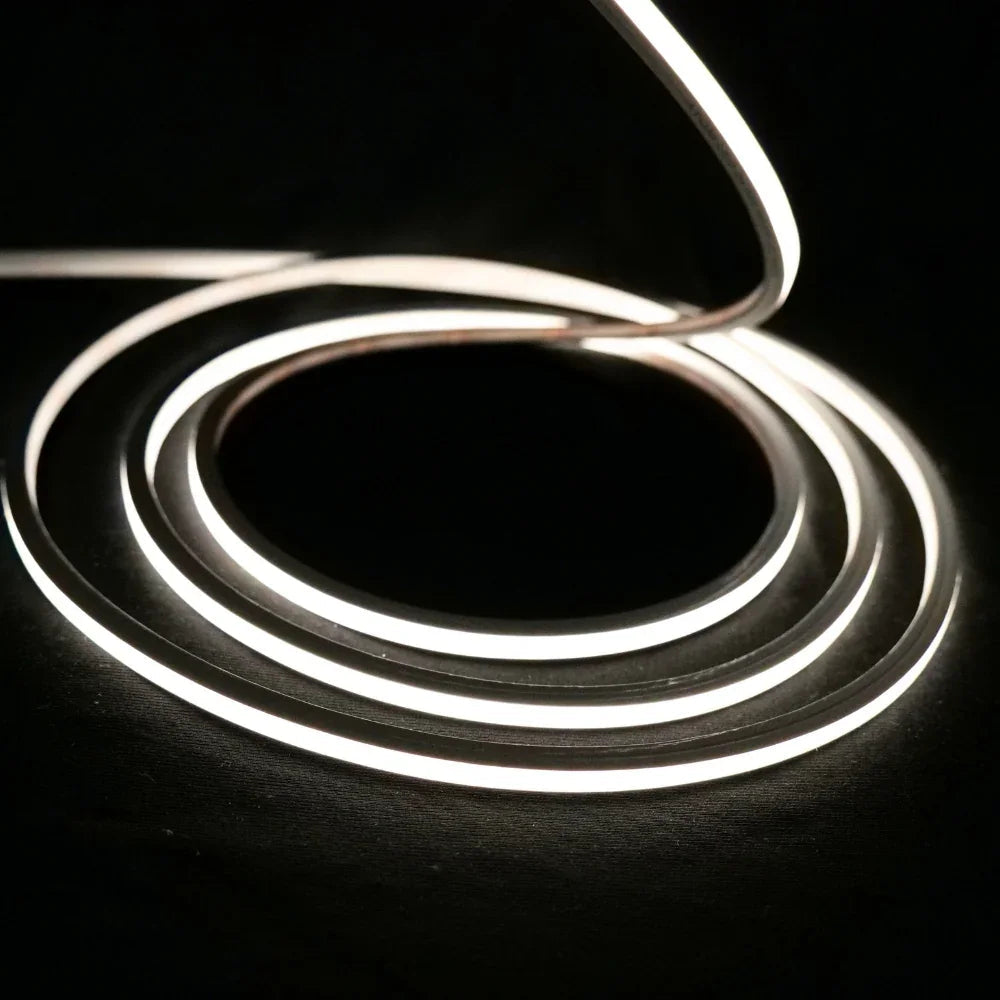 Mini Natural White Neon Flex 4000K 24V Top Bend 4.5x4.5mm IP65 Waterproof 240LEDs/m — view 5 — House of LEDs UK