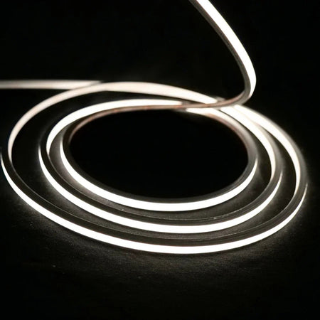 Mini Natural White Neon Flex 4000K 24V Top Bend 4.5x4.5mm IP65 Waterproof 240LEDs/m — view 5 — House of LEDs UK