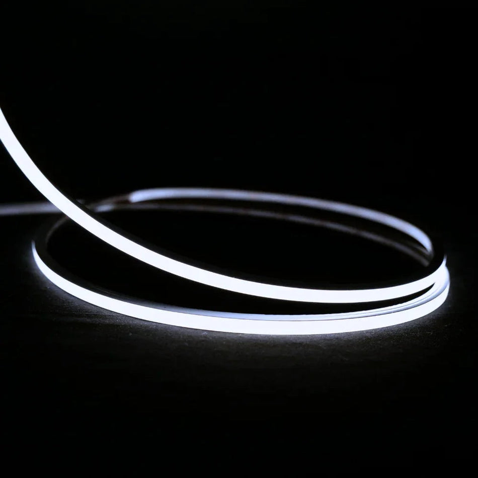 Mini Cool White Neon Flex 6000K 24V Top Bend 4.5x4.5mm IP65 Waterproof 240LEDs/m — House of LEDs UK