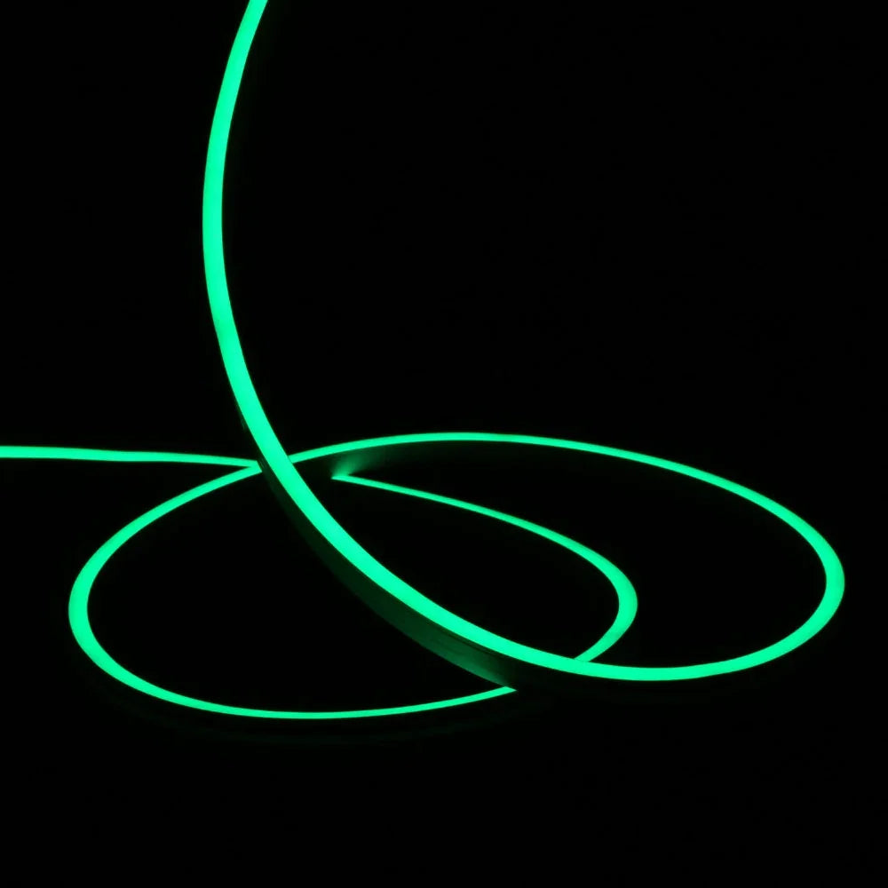 Mini Green Neon Flex 6000K 24V 6x12mm IP65 Waterproof 15m — House of LEDs UK