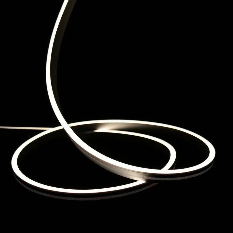 Mini Natural White Neon Flex 4000K 24V 6x12mm IP65 Waterproof 15m — House of LEDs UK