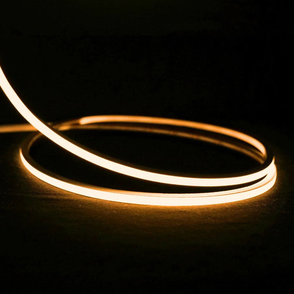 Mini Warm White Neon Flex 2700K 24V Top Bend 4.5x4.5mm IP65 Waterproof 240LEDs/m — House of LEDs UK