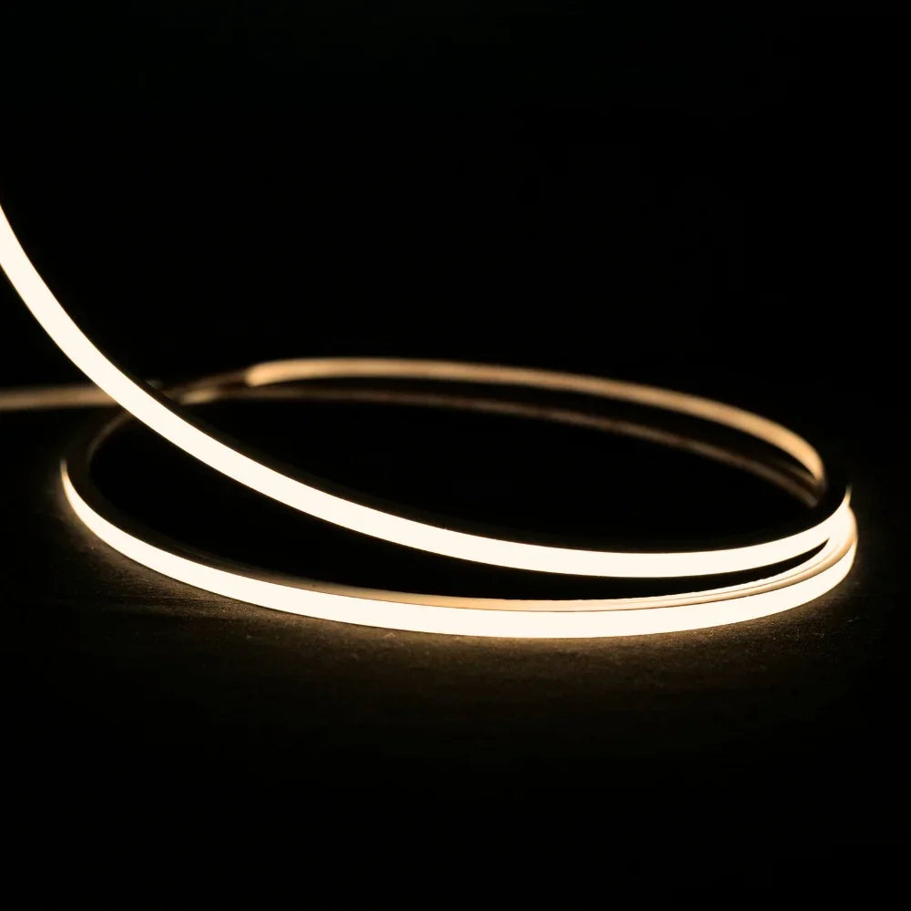 Mini Warm White Neon Flex 3000K 24V Top Bend 4.5x4.5mm IP65 Waterproof 240LEDs/m — House of LEDs UK