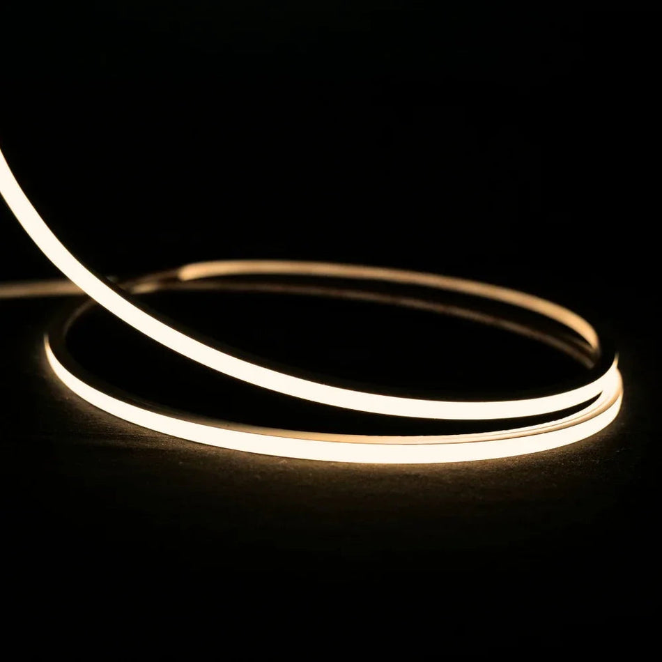 Mini Warm White Neon Flex 3000K 24V Top Bend 4.5x4.5mm IP65 Waterproof 240LEDs/m — House of LEDs UK