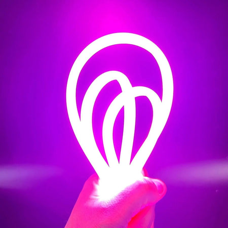 Pink COB LED Strip Light 220V 240V 288 LEDs/m IP65 with UK Plug - ATOM LED