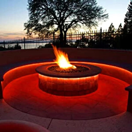 Red LED Neon Flex 220V 240V 8x16mm 120LEDs/m IP67 Waterproof with UK Plug - ATOM LED