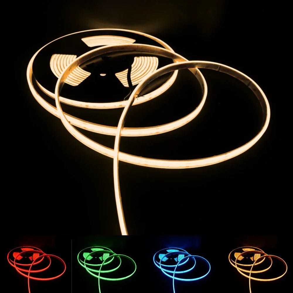 RGBW (Warm White) COB LED Strip 24V IP68 Waterproof 784 LEDs/m — House of LEDs UK