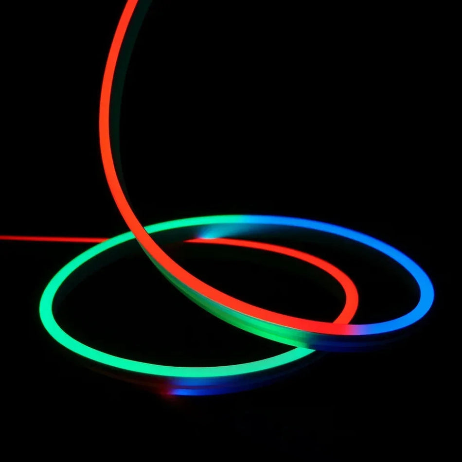 Extra Long RGB Neon Flex 48V 10x20mm IP67 Waterproof 30 Metre — House of LEDs UK