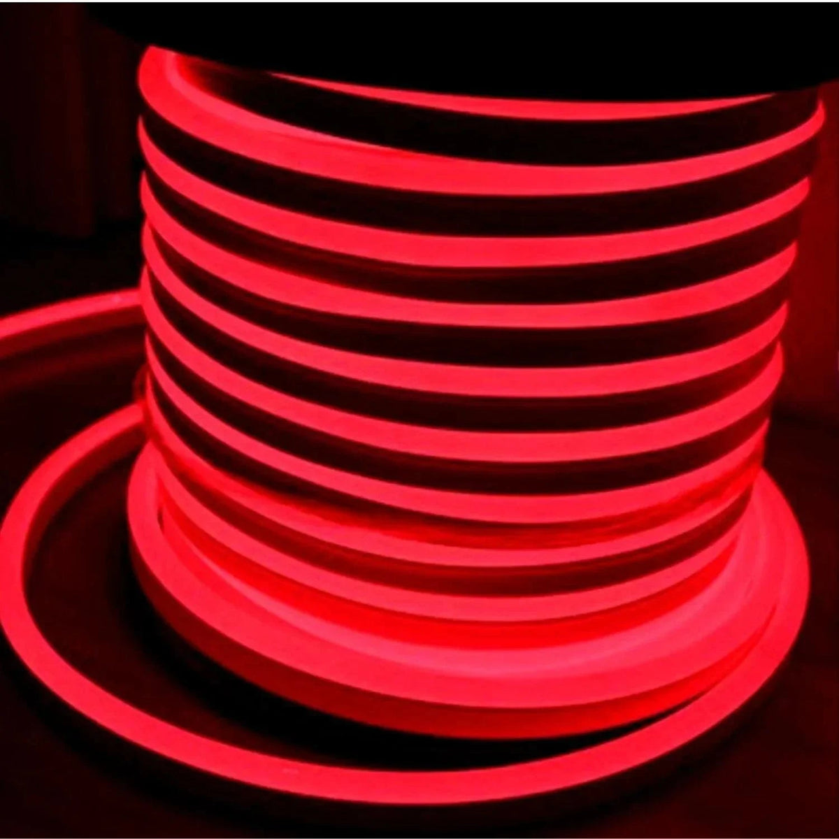 Red LED Neon Flex 220V 240V 8x16mm 120LEDs/m IP65 Waterproof with UK Plug — House of LEDs UK