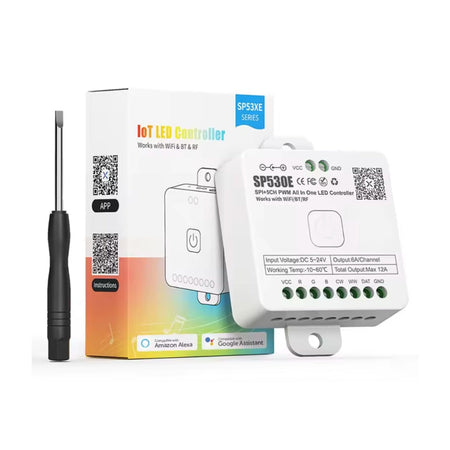 SP530E All in One DC5-24V WiFi and Bluetooth Controller — view 2 — House of LEDs UK