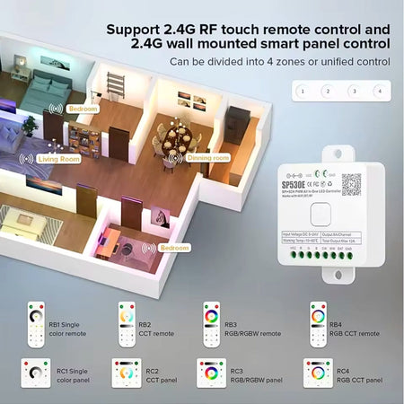 SP530E All in One DC5-24V WiFi and Bluetooth Controller — view 7 — House of LEDs UK