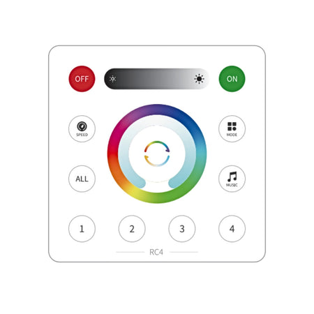 SP530E RGB CCT Wall Panel Controller DC5-24V LED Strip Controller RC4 — House of LEDs UK