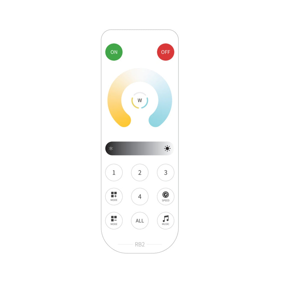 SP530E Remote for DC5-24V CCT LED Strip Controller RB2 — House of LEDs UK