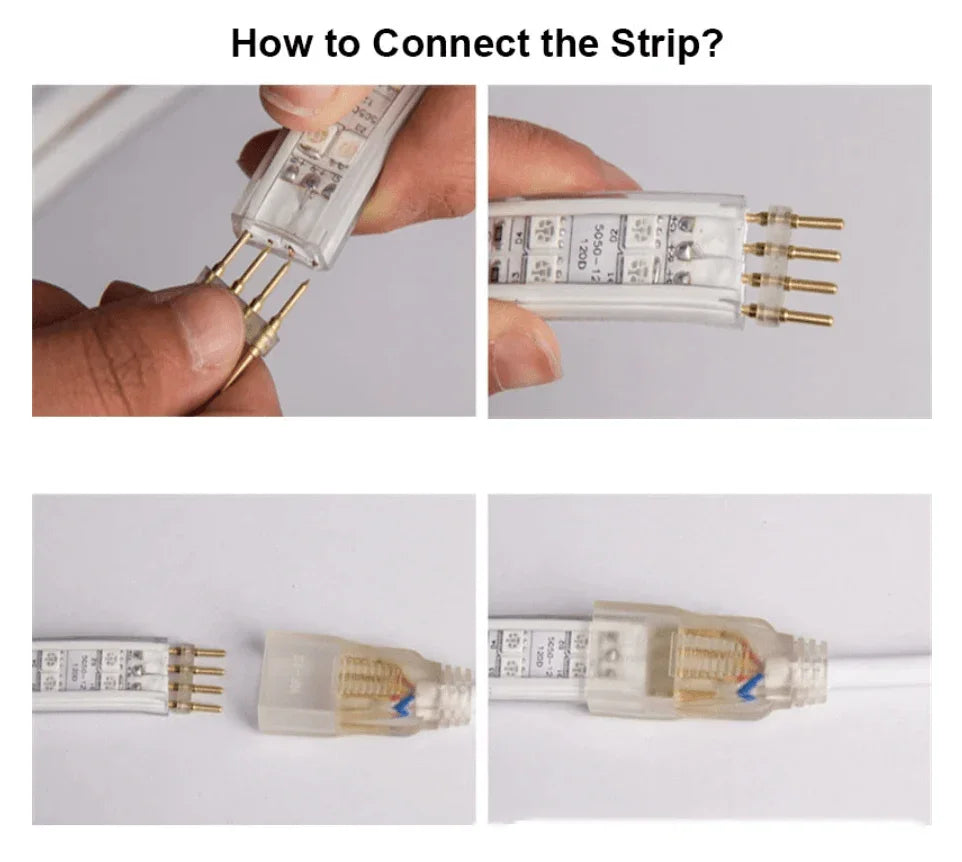 RGB LED Strip Light 220V 240V 120 LEDs/m IP67 Waterproof Full Kit - ATOM LED