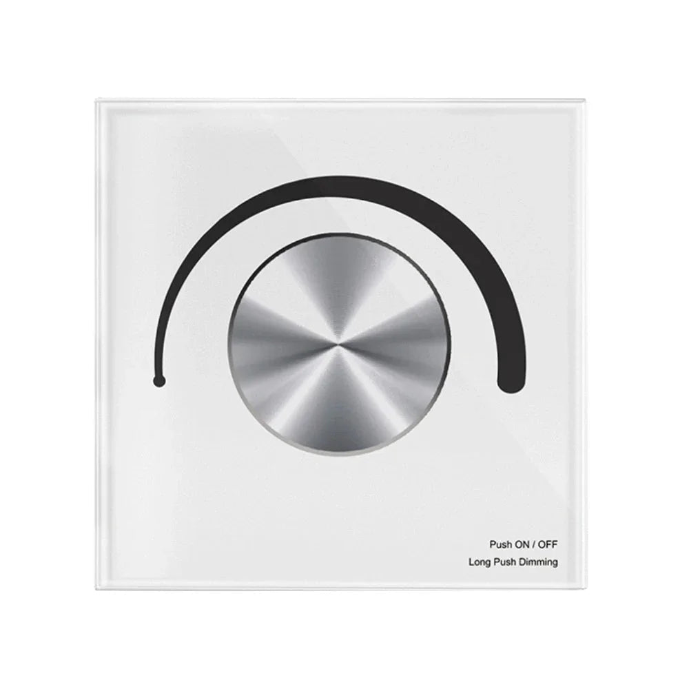 Skydance AC Triac Glass Rotary Panel Dimmer S1-K (WHITE) — House of LEDs UK