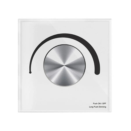 Skydance AC Triac Glass Rotary Panel Dimmer S1-K (WHITE) — House of LEDs UK
