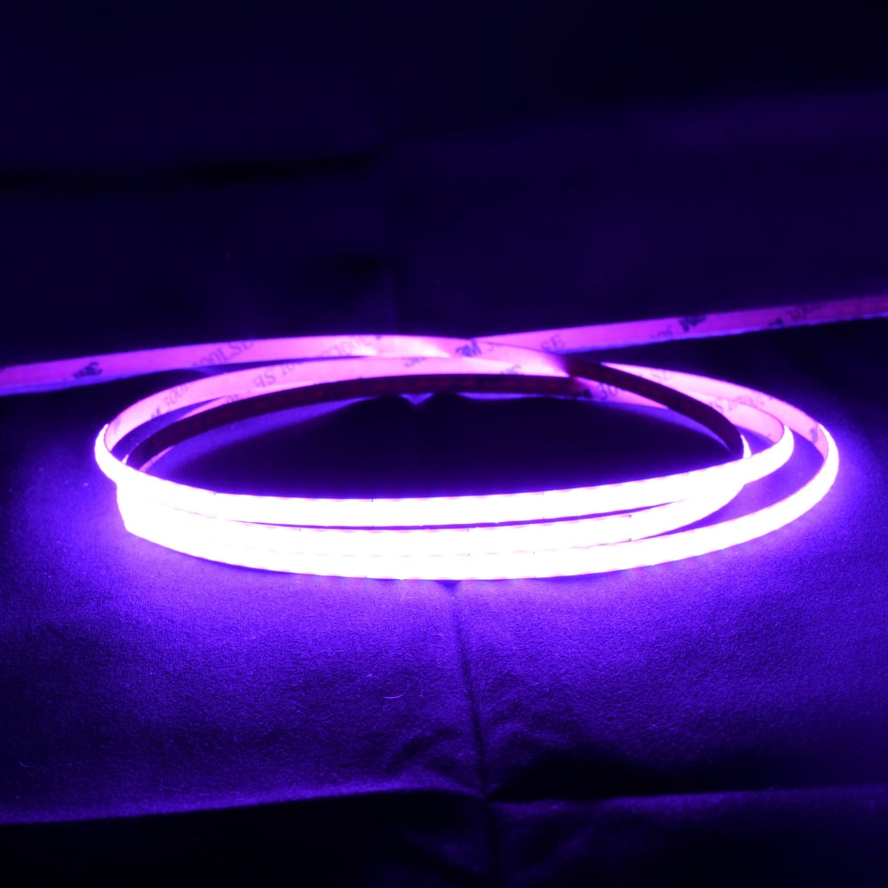 Slim RGB COB LED Strip 24V IP20 nonWaterproof 576 LEDs/m 5 Metre 5mm — view 3 — House of LEDs UK