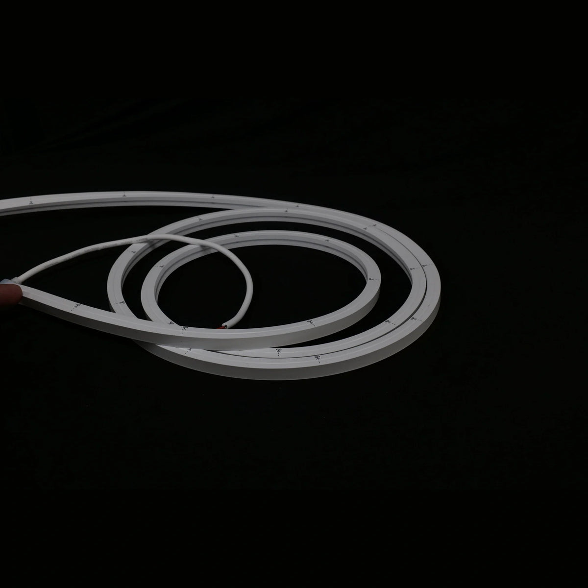 Unlit Neon Flex - supplied coil and cable view