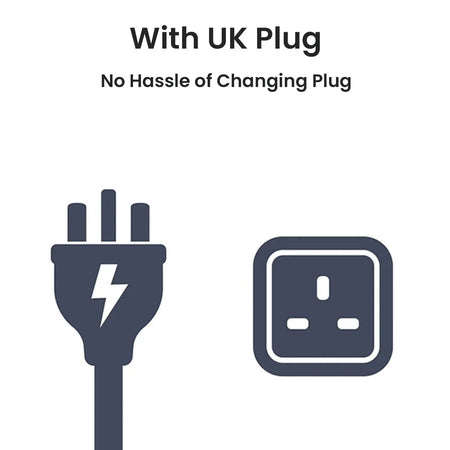 Warm White LED Neon Flex AC 220V 240V 8x16mm 120LEDs/m IP65 Waterproof with UK Plug - ATOM LED