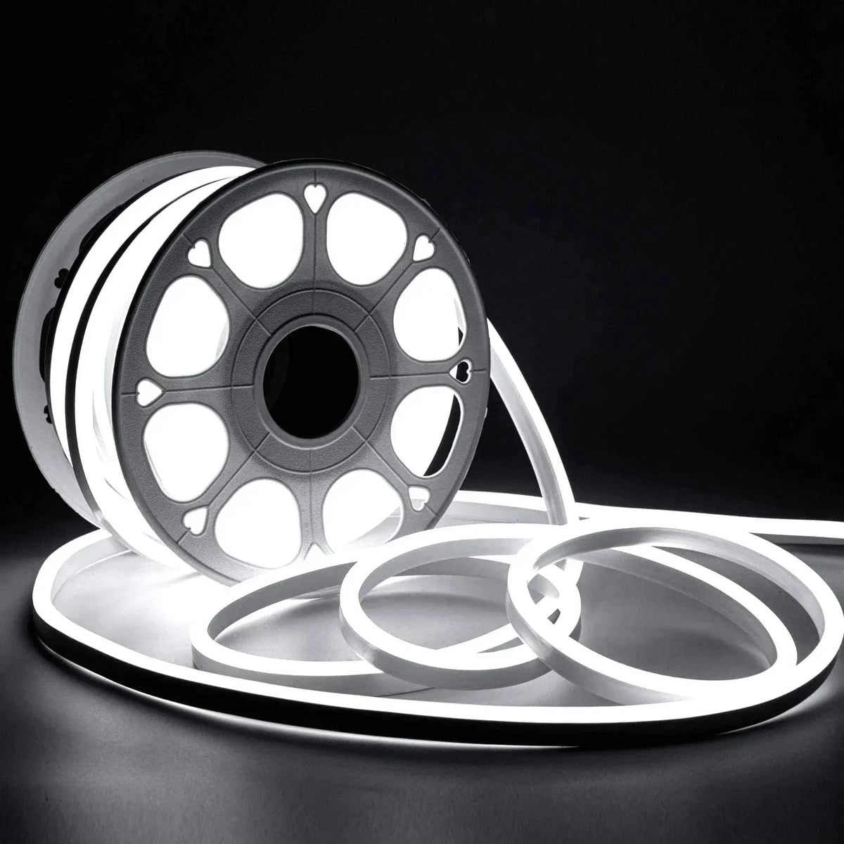 Cool White LED Neon Flex AC 220V 240V 8x16mm 120LEDs/m IP65 Waterproof with UK Plug - ATOM LED