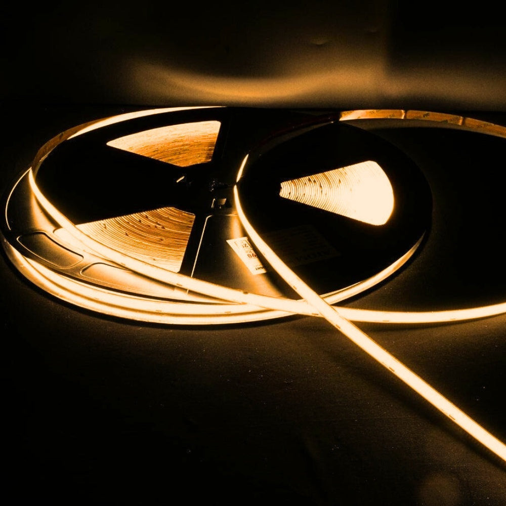 Warm White 2700K COB LED Strip 24V 480LEDs/m IP20 20m Run — view 2 — House of LEDs UK