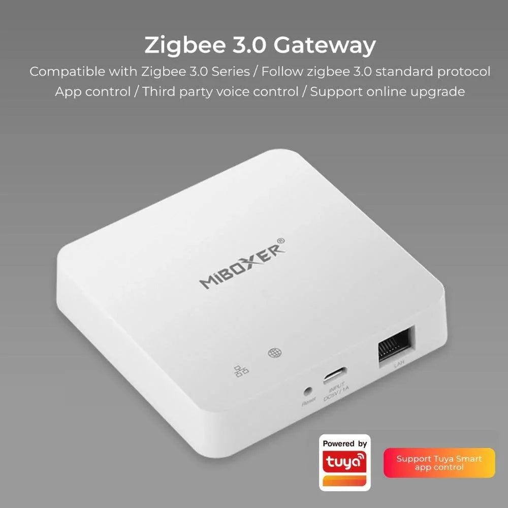 Miboxer ZBBOX2 MiBoxer ZIGBEE 3.0 Wired Gateway — view 3 — House of LEDs UK