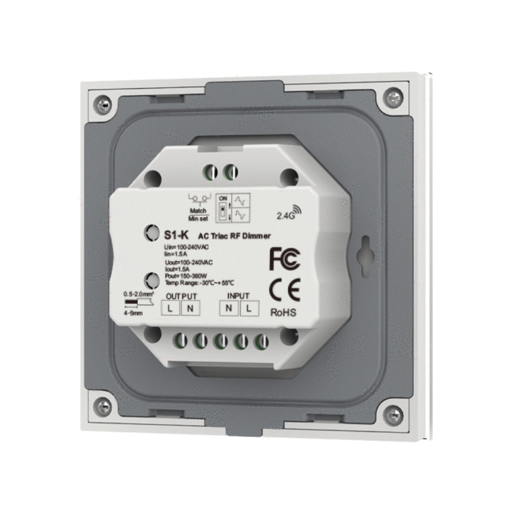 AC Triac Glass Touch Panel Dimmer S1 - T - House of LEDS